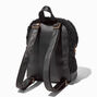 Black Sherpa &amp; Gold Chain Medium Backpack,