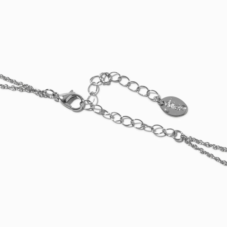 Pink Cube Pendant Multi-Strand Necklace,