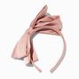 Blush Pink Silky Knotted Bow Headband,