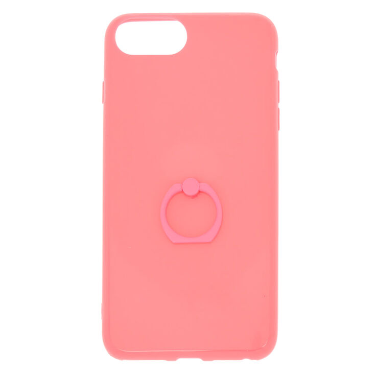 Pink Ring Holder Phone Case - Fits iPhone 6/7/8 Plus,
