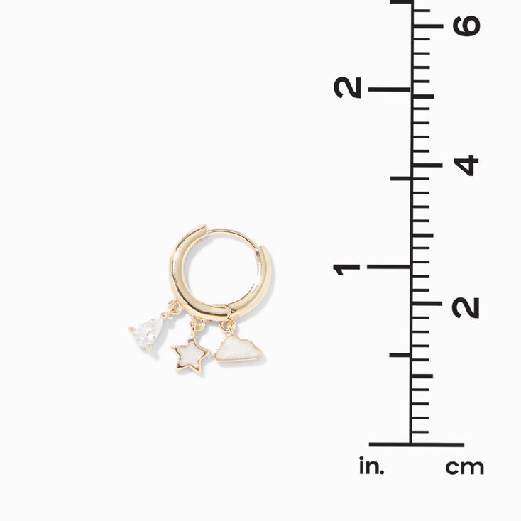 Silver 18G Rainy Day Cartilage Clicker Earring,