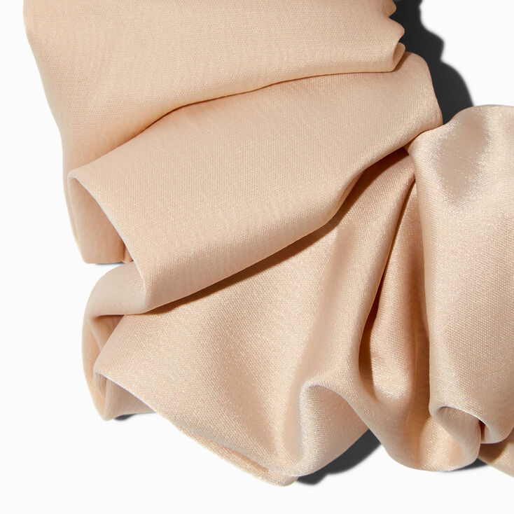 Giant Nude Silky Hair Scrunchie,