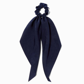 Navy Small Hair Scrunchie Scarf,