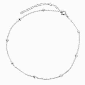 ICING Select Sterling Silver Beaded Anklet,