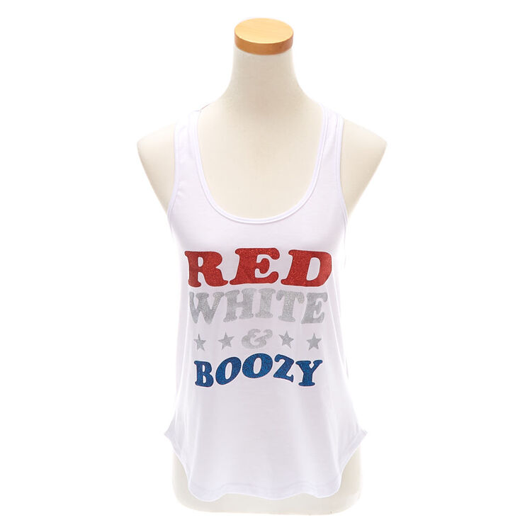 Red, White & Boozy Tank Top,