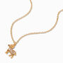 Gold Zodiac Symbol Pendant Necklace - Aries,