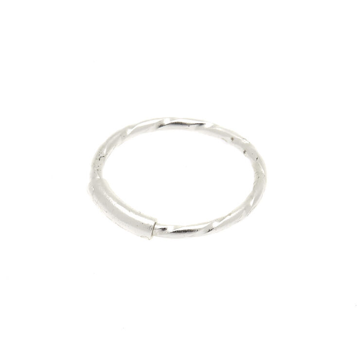 Sterling Silver 22G Twist Nose Ring,