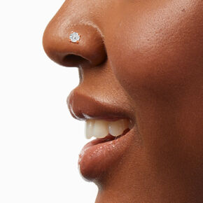 18K Rose Gold Plated Titanium 20G Nose Stud,