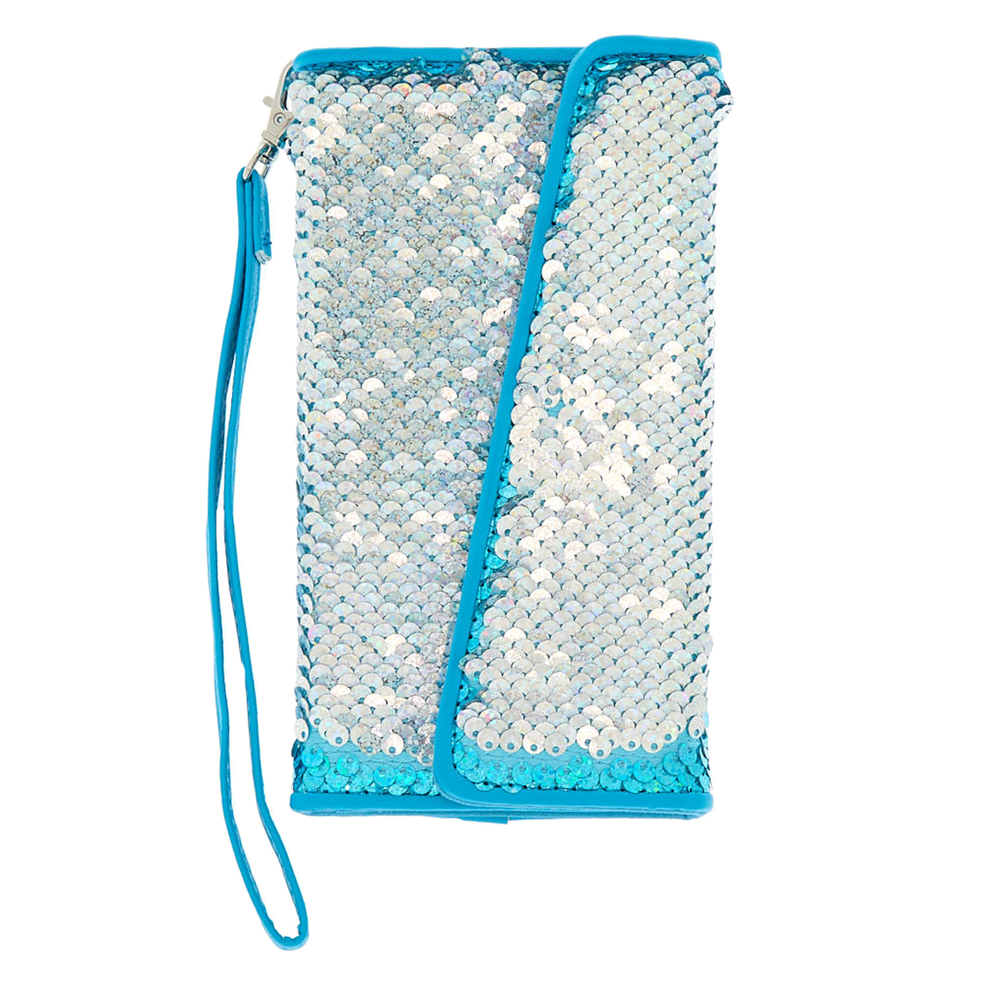 Holographic Reversible Sequin Phone Case - Turquoise | Icing US