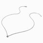 ICING Select Sterling Silver 1/20 ct. tw. Lab Grown Diamond Pav&eacute; Heart Lock Pendant Necklace,
