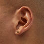 Icing Select Gold Titanium Micro Heart Flat Back Stud Earrings,