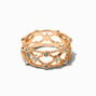 Gold-tone Weave Statement Ring,