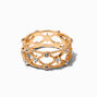Gold-tone Weave Statement Ring,