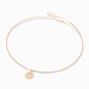 Gold Sun Coil Choker Necklace,
