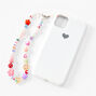 Smile Beaded Phone Strap,