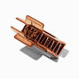 Electro Bronze Medium Rectangle Hair Claw,