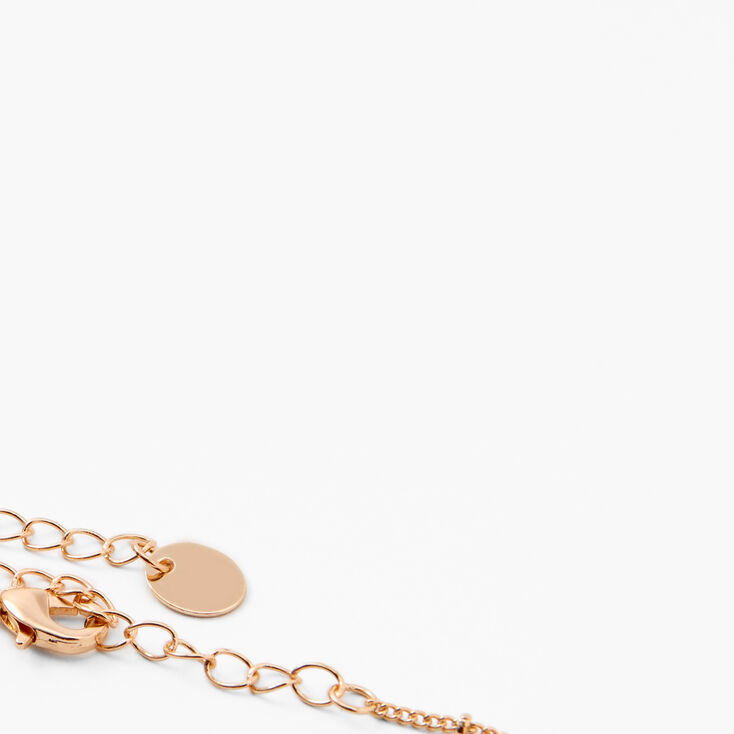 Gold Antique Style Initial Pendant Necklace - J,