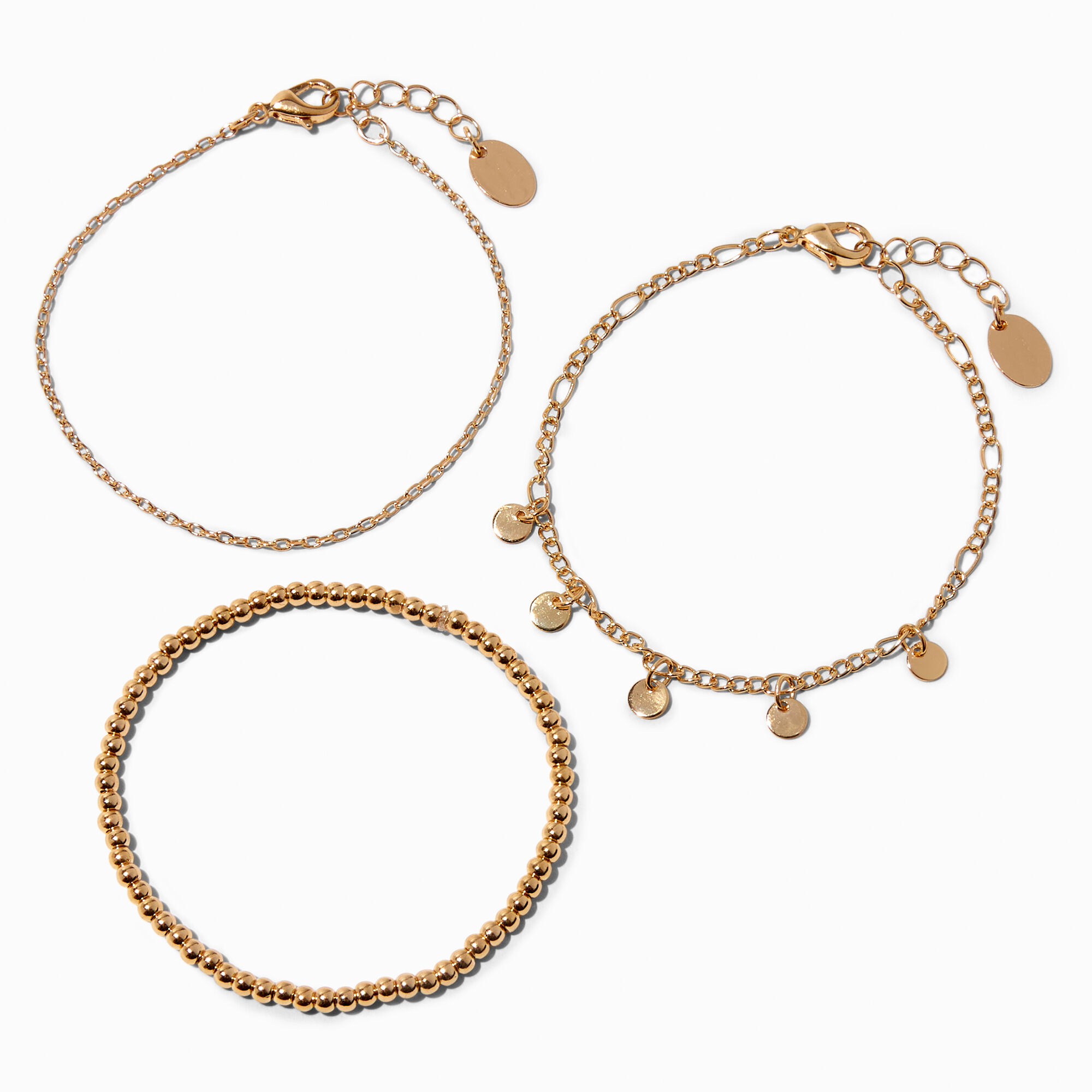 Disc sales charm bracelet