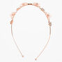 Rose Gold Frosted Floral Headband,