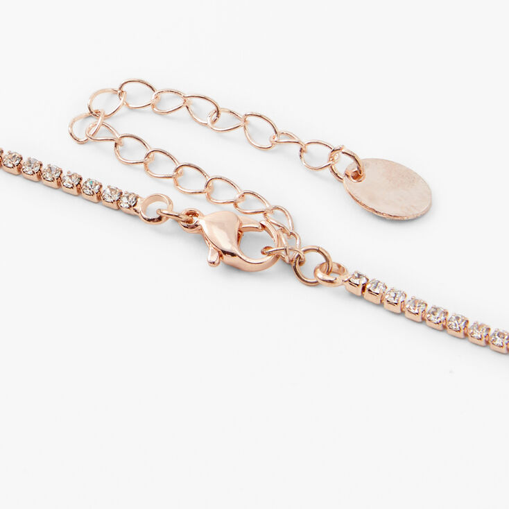 Rose Gold Twisted Fringe 16&quot; Necklace &amp; 3&quot; Drop Earrings Jewelry Set - 2 Pack,