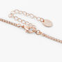 Rose Gold Twisted Fringe 16&quot; Necklace &amp; 3&quot; Drop Earrings Jewelry Set - 2 Pack,