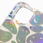 Holographic Happy Face Protective Phone Case - Fits iPhone&reg; 13/14,