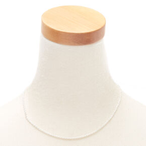 Silver Twisted Rope Chain Necklace,