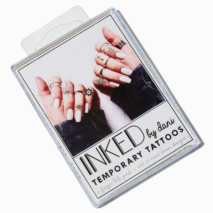 INKED by Dani Finger Tats Temporary Tattoos,