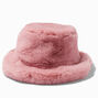 Blush Pink Furry Bucket Hat,