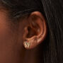 Mixed Metal Bow Stud Earrings - 3 Pack,