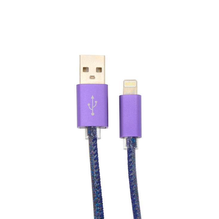 Cosmic Lightning USB Cord - Blue,