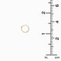 18k Gold Plated Single 10MM Huggie Hoop Earring,