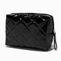 Black Quilted Medium Makeup Bag,