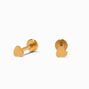 ICING Select Gold Titanium Micro Heart Flat Back Stud Earrings,