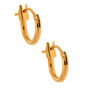 18kt Gold Plated 10MM Hinge Hoop Earrings,