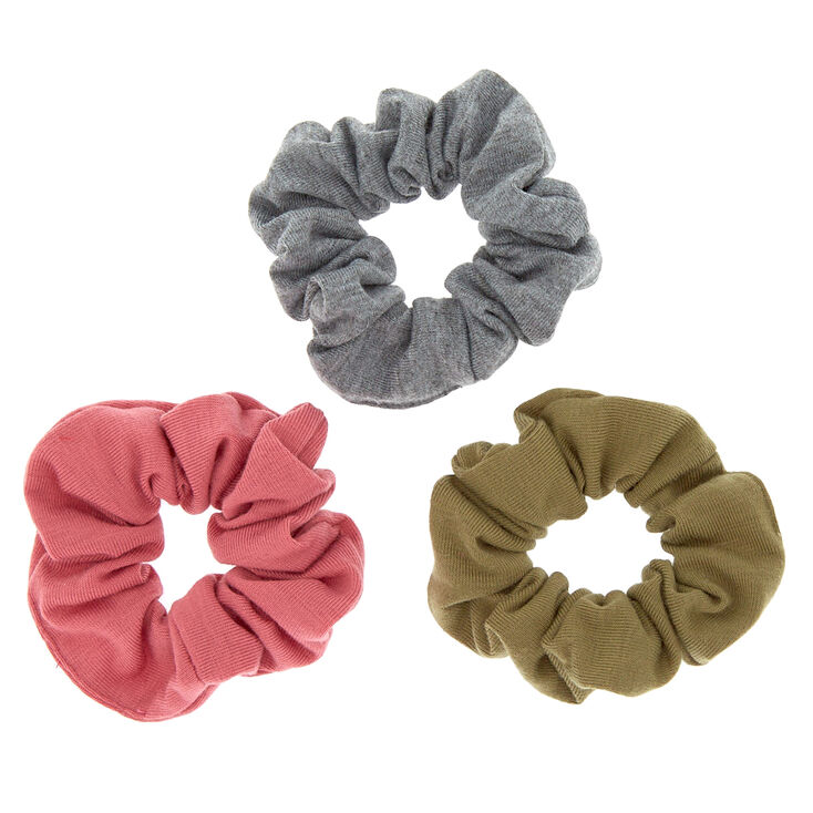 Fall Neutral Hair Scrunchies - 3 Pack,