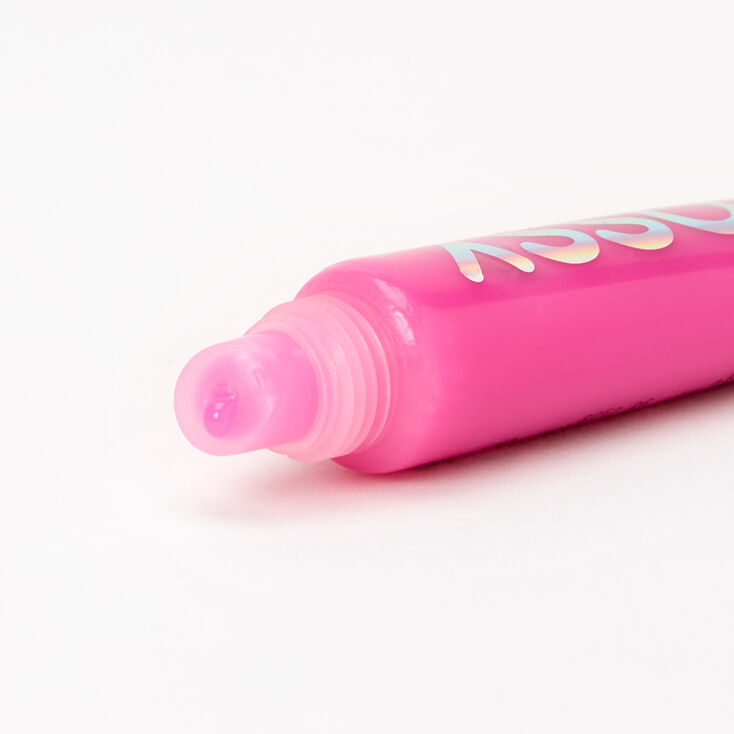 Hot Pink Glossy Lip Gloss,