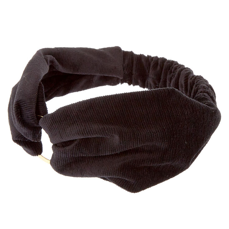 Velvet Ring Headwrap - Black,