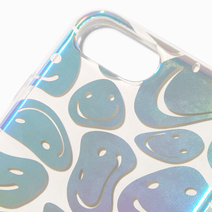 Holographic Happy Face Protective Phone Case - Fits iPhone&reg; 6/7/8/SE,