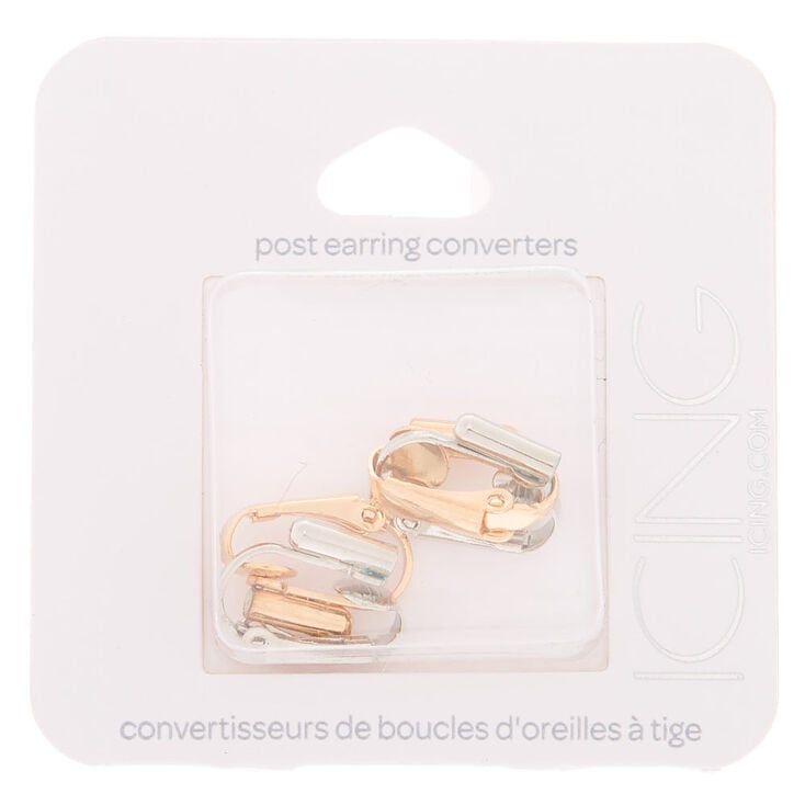 Mixed Metal Post Earring Converters - 2 Pack,