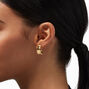 Gold 20MM Curvy Hoop Earrings,