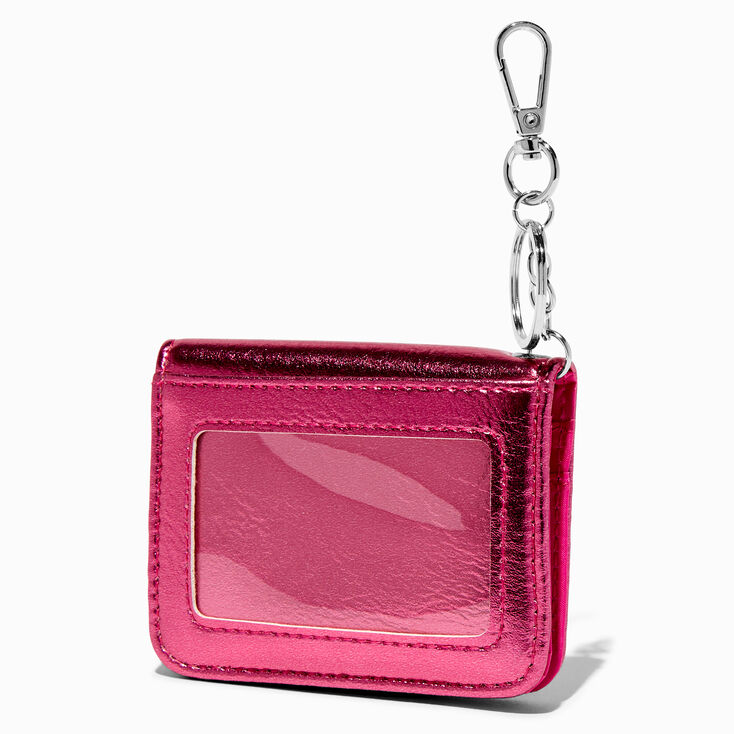  Fuchsia Pink Ombre Bling Coin Purse,