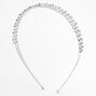 Two Row Silver Rhinestone Headband,