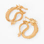 Gold 1&quot; Dragon Drop Earrings,