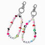 Best Friends Beaded Y2K Wristlet Keychains - 2 Pack,
