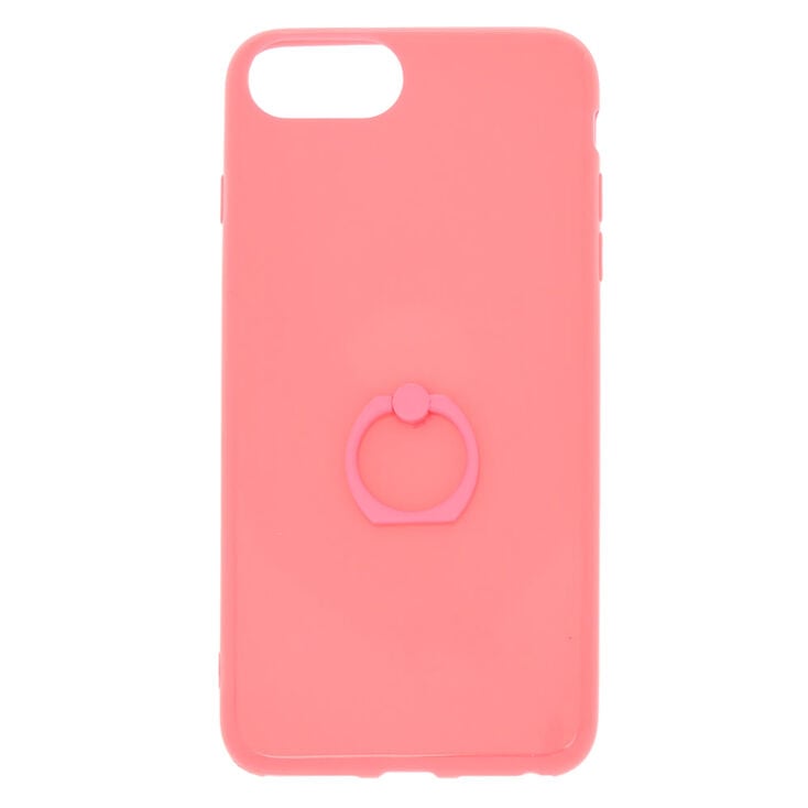 Pink Ring Holder Phone Case - Fits iPhone 6/7/8 Plus,