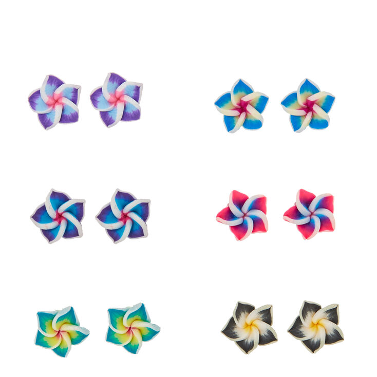Hibiscus Flower Stud Earrings,