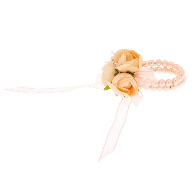 Classic Pearl Corsage - Pink,