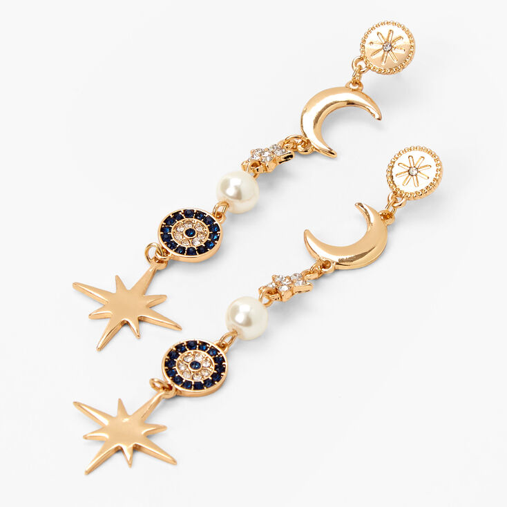 2" Star Drop Earrings,