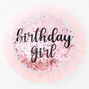 Birthday Girl Pink Sequin Button,